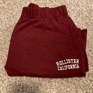 worn once hollister sweatpants